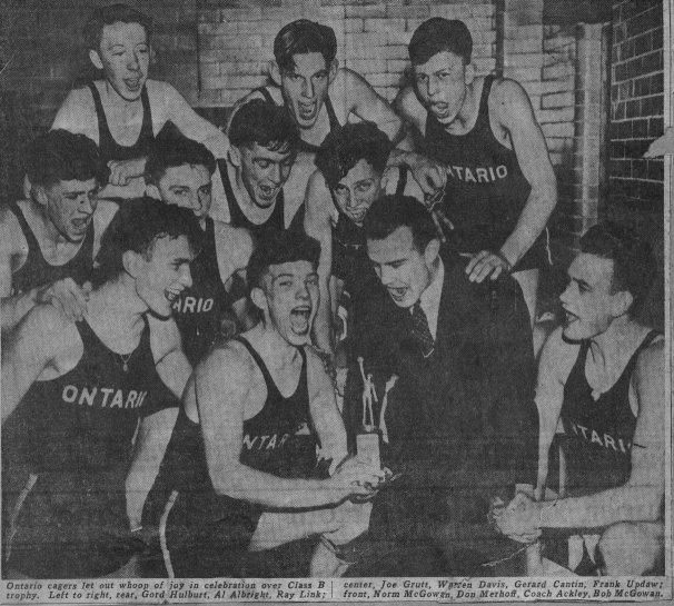 Ontario High (Wayne Central) Basketball History 1938
