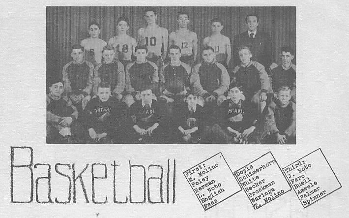 Ontario High (Wayne Central) Basketball History 1944