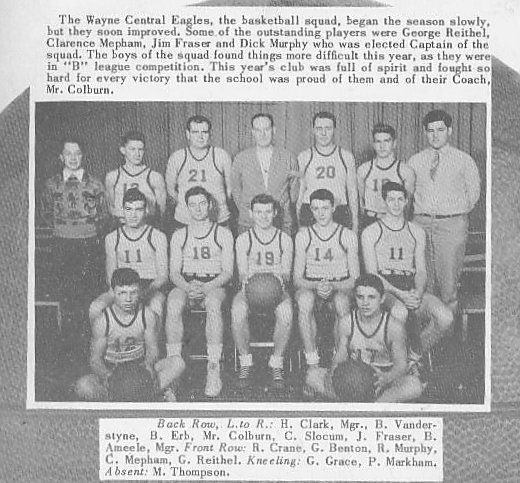 Wayne Central Basketball History 1950
