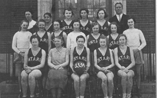 Ontario High Basketball History Girls 1934