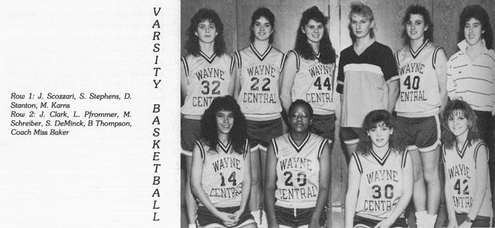 Wayne Central Basketball History 1991 (Girls)